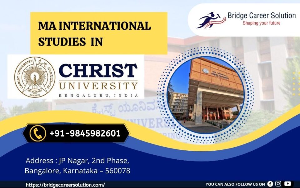 MA in International Studies in Christ University